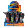 12 Pack Jumbo 4" Single Jet Flame Torch Gun Lighter