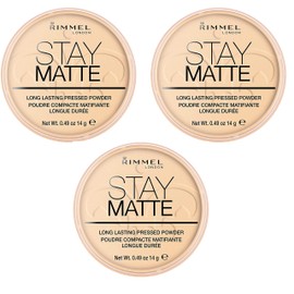 (3 Pack) RIMMEL LONDON Stay Matte Long Lasting Pressed Powder - Transparent
