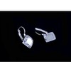 Crystalline Azuria Women 18ct White Gold Plated Rhombus Square White