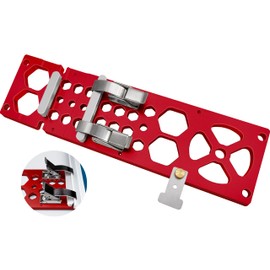 340 mm 90° Right Angle Guide Rail, Angle Stop Guide Rail, Electric Circular Saw Guide Rail Clamp for Woodworking, Compatible with Makita Guide Rail, Red