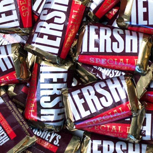 Hershey's Special Dark Chocolate Miniatures Bars 3lb bag