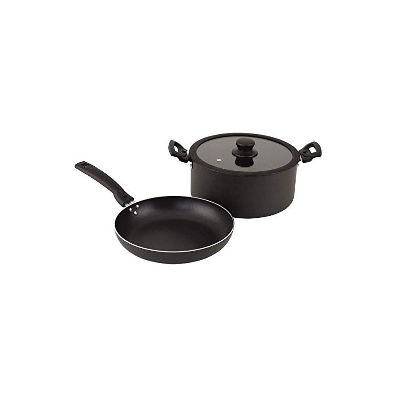 Brunner Campingartikel Aluminium PaN with diameter 24 CM Red -