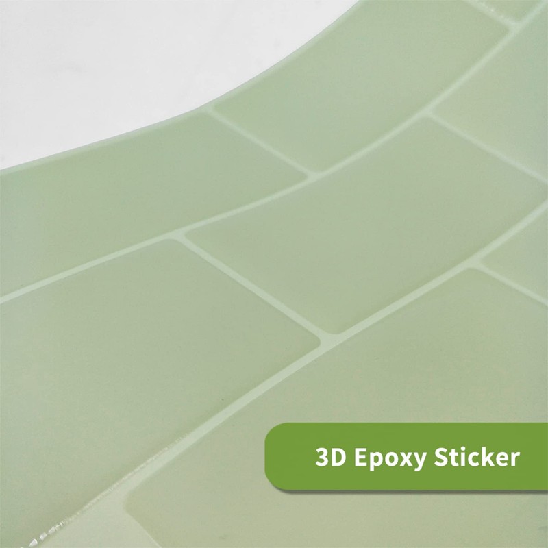 Alwayspon 10 Sheets 3D Peel and Stick PVC Backsplash Tiles,