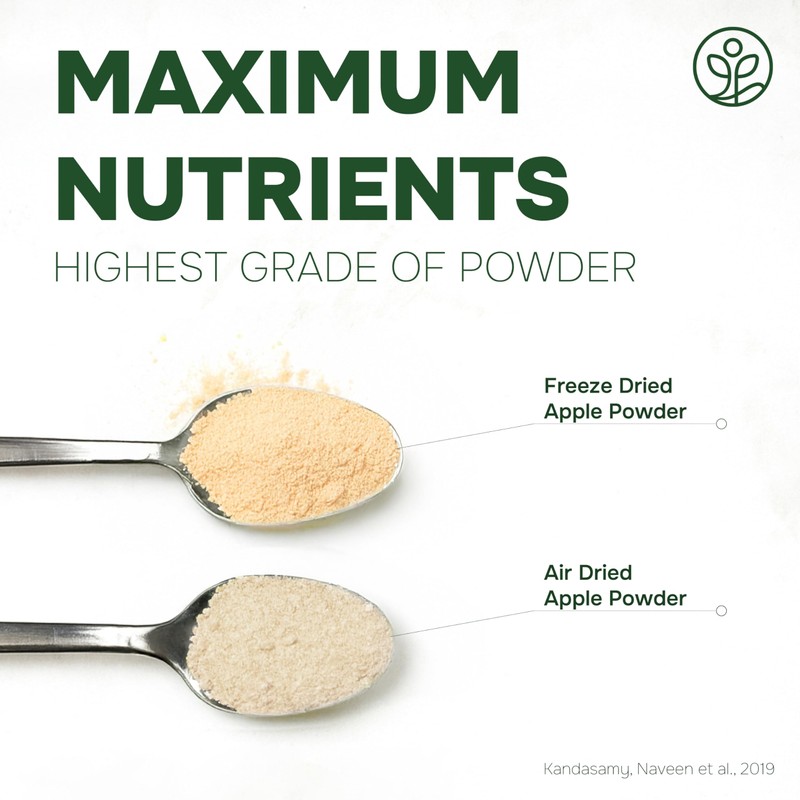 Jungle Powders Organic Apple Powder 5 Ounce Bag Apple Extract