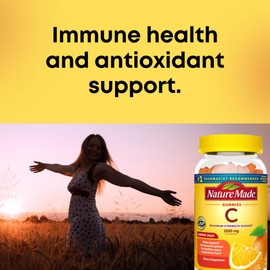 ATICELLI Maximum Strength Dosage Vitamin C 1000mg per Serving, Immune Support for Adults, 120 Vitamin C Gummies, 30 Day Supply (120)