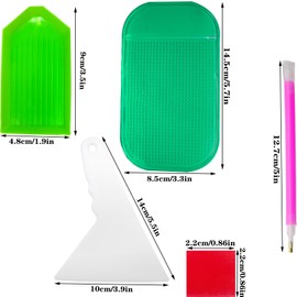 QYING 68PCS 5D Diamond Painting Tools and Accessories Kits,with Diamond Painting Trays and 28 Girds Storage Box,Diamond Art Pens and Tweezers Glue for DIY Art Craft