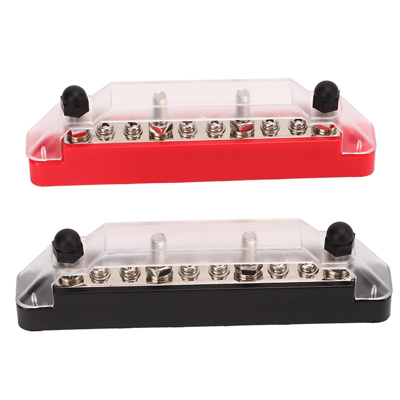 10 Way Power Distribution Block Bus Bar M6 Studs M4