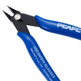 Wire Cutter 5.12" Cable Cutter Diagonal Side Cutter Electrical Mini Cutting Plier Side Snips Flush Cutter Tool for Coil Making, Home DIY Jewelry (Blue)