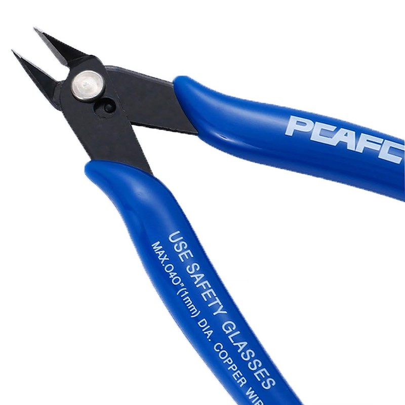 Wire Cutter 5.12" Cable Cutter Diagonal Side Cutter Electrical Mini