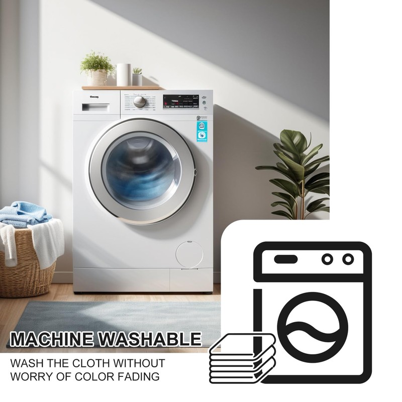 Microfiber Cleaning Cloth, Cleaning Rags,3 Pcs, White 11.4 inch x