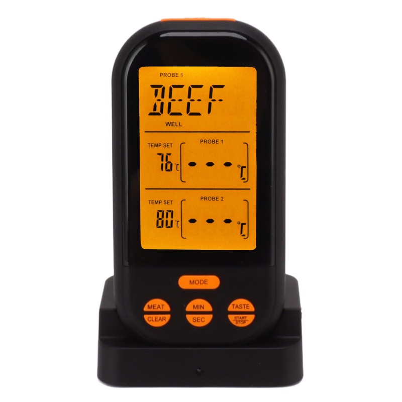 EN2010 1 Wireless Dual Probe Thermometer Kitchen Meat Thermometer Digital