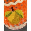Anthropologie Ischia Gingham Fruit Juice Drinking Glass Orange Pear 4"