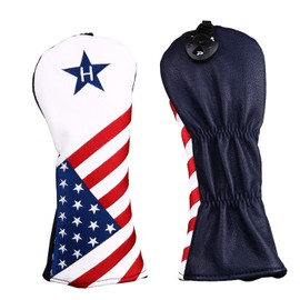 Custom Design ★ Driver/Wood/Utility/marettotaipu Dr. for/FW/UT FOR/marettotaipu ★ American Flag Pattern Star Head Cover with Conversion Doug