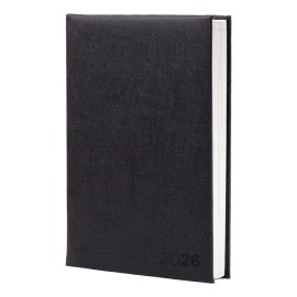 Agenda Ejecutiva Diaria Pro 2026 Planeador Profesional De Curpiel Con Estuche Color Negro
