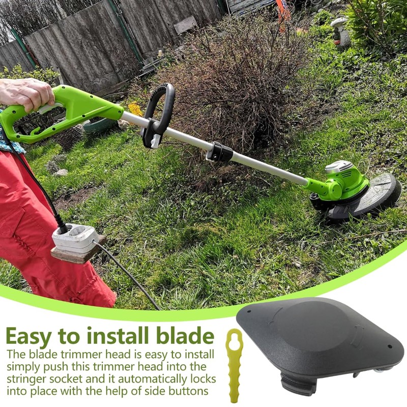 GRABOTE Latest Upgraded Trimmer Head with 20pcs Blades for Ryobi