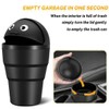 Aimall 3-Pack Portable Car Trash Bins, Compact Cup-Shaped Design, Cute