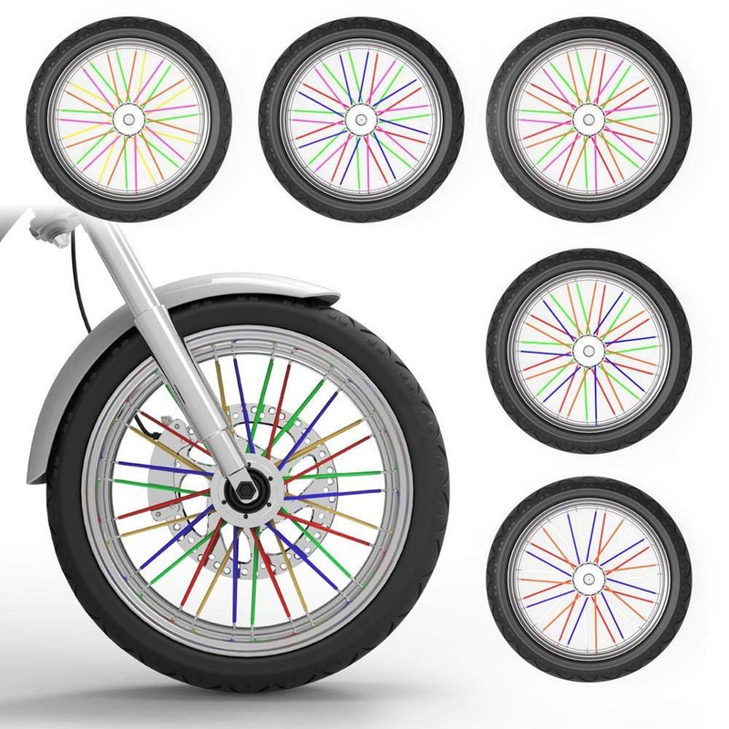 72Pcs Universal Spoke Skins Cover - Ovelur Wheel Spoke Wraps