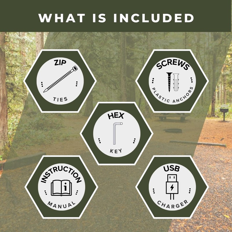 Tactiko Wire Trip Perimeter Alarm 2.0, 129 dB Rechargeable Perimeter