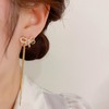 Stocking Stuffers Bow Earrings for Women Dainty Gold Pearl Dangle