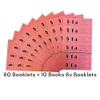 60 BOOKS 5 GAME/PAGE JUMBO BINGO TICKET SHEET BIG BOLD