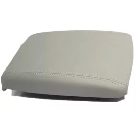 Kar Designers Fits 09-13 Mazda 3 Real Leather Center Console Lid Armrest Cover Gray