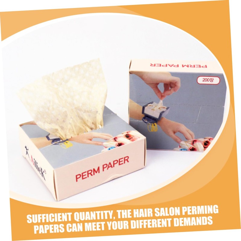 FRCOLOR 200pcs Perm Paper Dove Shampoo Large Hair Rollers Curly