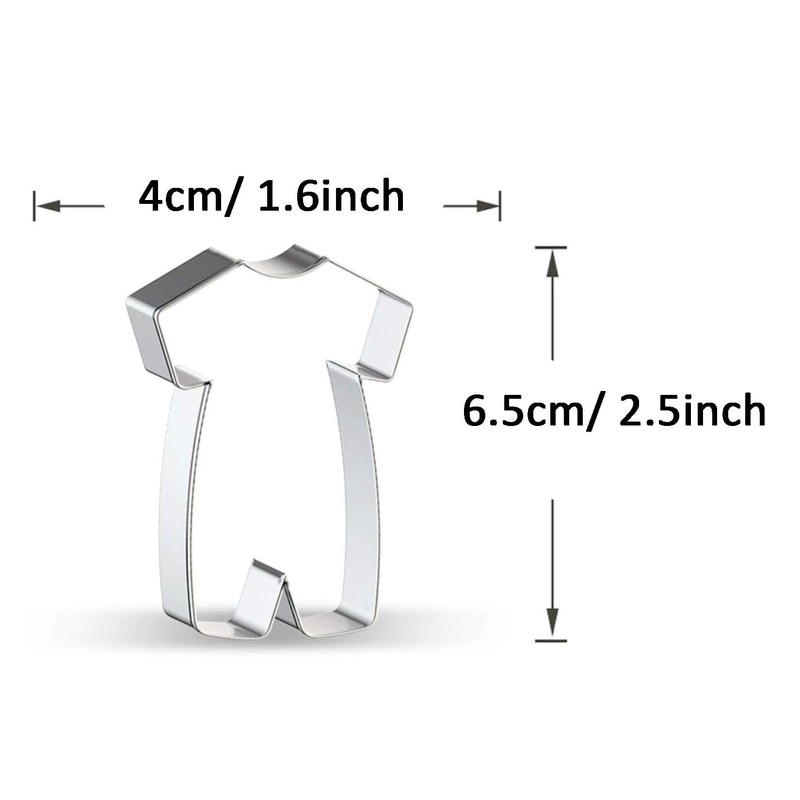WDYJMALL Baby Onesie Clothes Shape Cookie Cutter - A