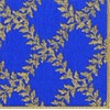 Acanthus Trellis Blue Gold Caspari Lunch Napkins 20 in Pack