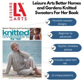 Leisure Arts BHG Knitted Sweaters for Her Book, Knitting Books, Knitting Pattern Books, How to Knit, Knitting Patterns, Knitting Book, Knitting Books and Patterns