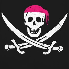 Shirtracer - Children's Apron for Boys and Girls - Pirate - Pirate Skull | Pirate Women, 5 Black