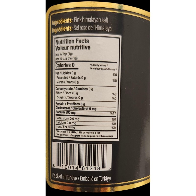 Rosolin Himalayan Pink Salt with Grinder, All Natural & Artisan,