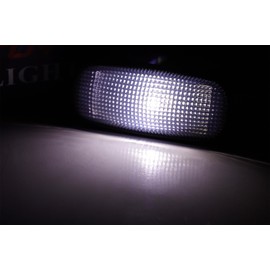 iJDMTOY Smoked Lens All Xenon White LED Trunk Bed Marker Lights Set Compatible with Dodge 2003-09 RAM 2500HD 3500HD Dually Truck Double Wheel Side Fenders, Powered by Total 20 LED