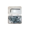 Silver Cot Bed Bolt Kit - 6mm M6 x 60mm