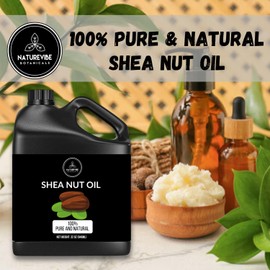 Naturevibe Botanicals Shea Nut Oil 32 Ounces | 100% Pure and Natural | Great for Skin Care and Hair Care