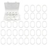 36Pcs Plastic Shower Curtain Rings White Shower Curtain Hooks for