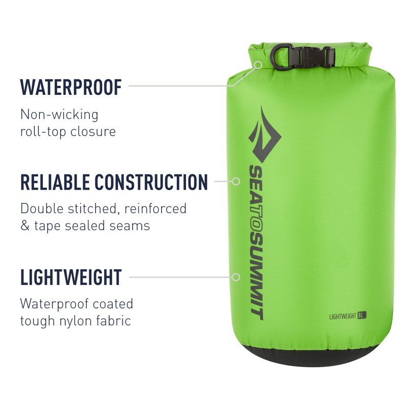 Sea to Summit Lightweight Dry Sack,Green,X-Small-2-Liter