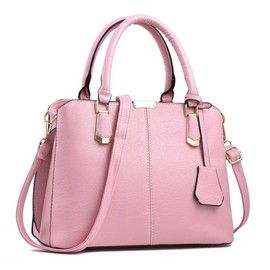 Pahajim Fashion Women Handbags PU Leather Adjustable Handle Satchel Shoulder Bags Ladies Tote Bag Casual for Outdoor Working Gifts for Womens(Pink)