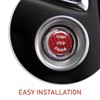 Ferianl Car Push Start Button Cover, Carbon Fiber Engine Start