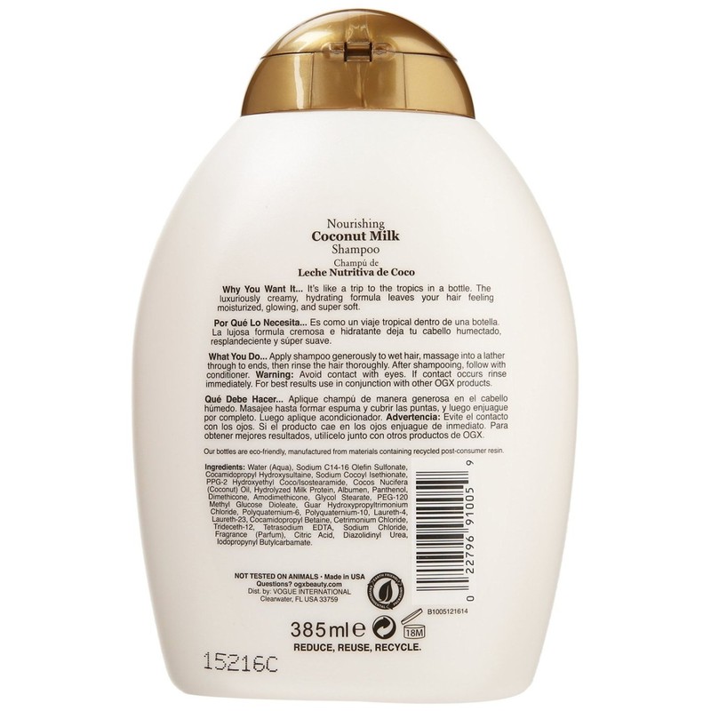 Organix: Nourishing Coconut Milk Shampoo, 13 oz