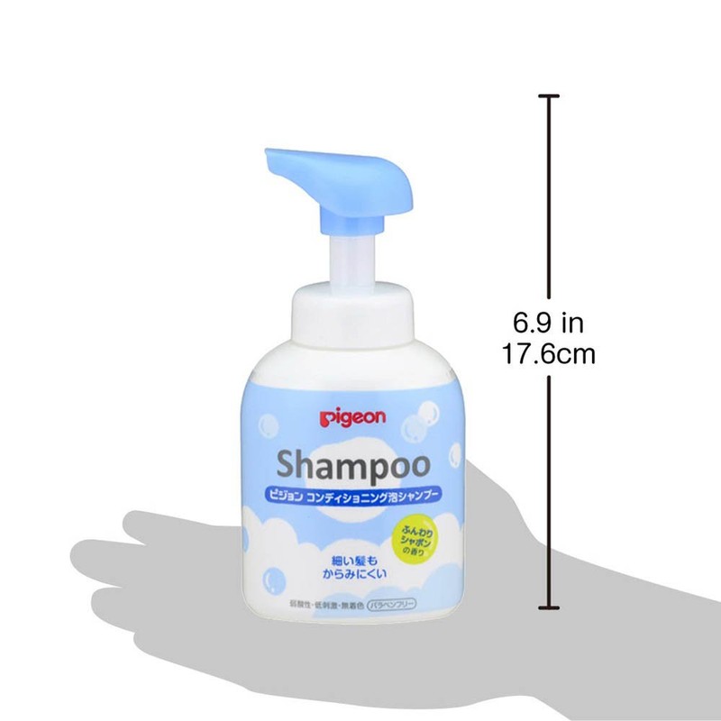 Pigeon Conditioning Foam Shampoo, Fluffy Bubbles, 11.8 fl oz (350