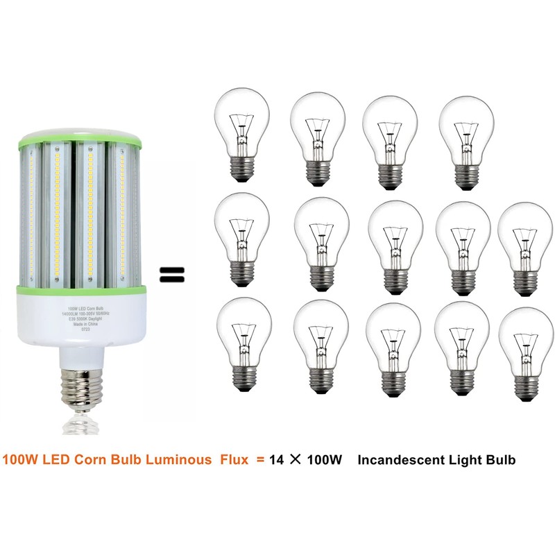TJBB 2-Pack 100W Led Corn Cob Light Bulb, E39 Large