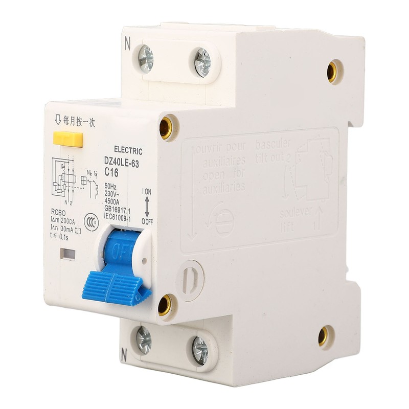 Air Switch with Leakage Protector Single Handle Circuit Breaker for