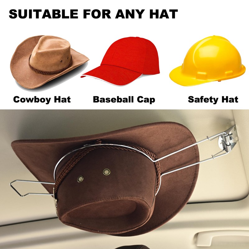 2 Pack Cowboy Hat Holder for Truck, Hat Holder Auto