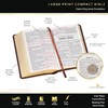 KJV Holy Bible, Compact Large Print Faux Leather Red Letter
