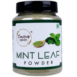 Flavour Drum Mint Leaf Powder 5.3 oz (150 g) – Refreshing & Aromatic Powder for Cooking & Herbal Teas