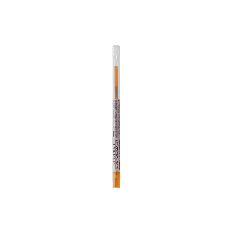 Uni Style Fit Gel Ballpoint Pen Refill, 0.28mm, Orange (UMR10928.4)