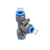sourcing map Push to Connect Fittings T Type Tee Tube