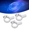 3Pcs Tube Clamp Hub Aluminum Shaft Clamping M4 Thread Mounting