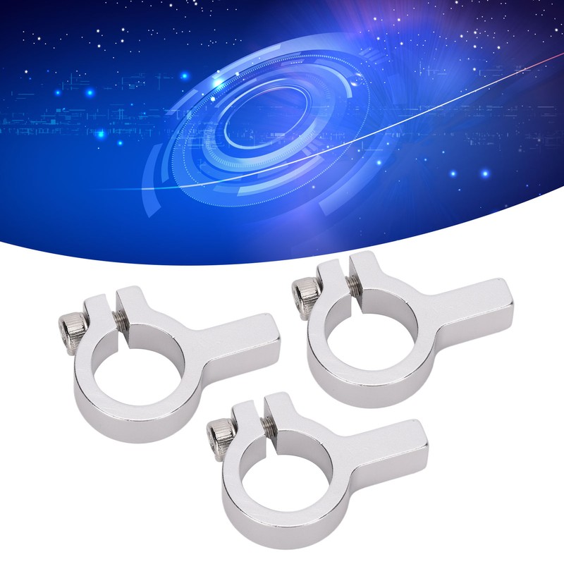 3Pcs Tube Clamp Hub Aluminum Shaft Clamping M4 Thread Mounting