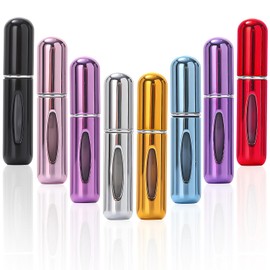 perfumeros de bolsillo rellenables - Juego de 8 Piezas con Contenedores Multicolor